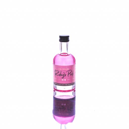 REAL ENGLISH RUBY'S PINK GIN MINIATURE - 5CL
